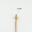 ダイヤモンドテニス ブレスレット ストレート K18枠 幅約2.7mm 16cm トータル3.02ct カラー:G〜H クラリティ:VS-2〜SI-2 カット:VG ※ダイヤモンドのグレードは目安となります※