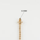 ダイヤモンドテニス ブレスレット ストレート K18枠 幅約2.7mm 20cm トータル3.01ct カラー:G〜H クラリティ:VS-2〜SI-1 カット:VG ※ダイヤモンドのグレードは目安となります※