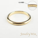 リング 甲丸リング K18 幅2.2mm