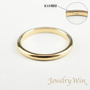 リング 甲丸リング K18 幅2.2mm