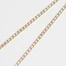 ダイヤモンドテニス ネックレス ストレート K18枠 幅約2.3mm 45cm トータル5.00ct カラー:G〜H クラリティ:VS-2〜SI-1 カット:VG ※ダイヤモンドのグレードは目安となります※