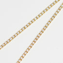 ダイヤモンドテニス ネックレス ストレート K18枠 幅約2.4mm 50cm トータル5.00ct カラー:G〜H クラリティ:VS-2〜SI-1 カット:VG ※ダイヤモンドのグレードは目安となります※