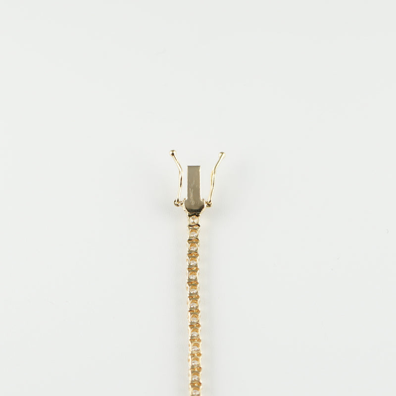ダイヤモンドテニスネックレス ストレート K18枠 幅2.4mm 50cm トータル5.05ct カラー:G〜H クラリティ:VS-2〜SI-1 カット:VG ※ダイヤモンドのグレードは目安となります※