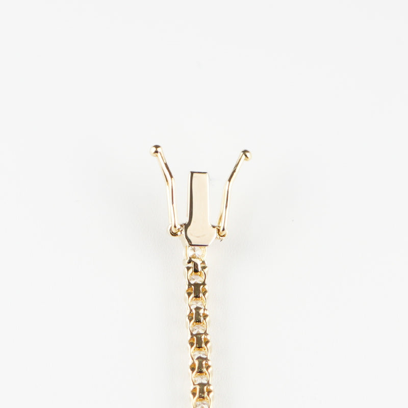 ダイヤモンドテニスブレスレット ストレート K18枠 幅2.6mm 18cm トータル3.02ct カラー:G〜H クラリティ:VS-2〜SI-2 カット:VG ※ダイヤモンドのグレードは目安となります※