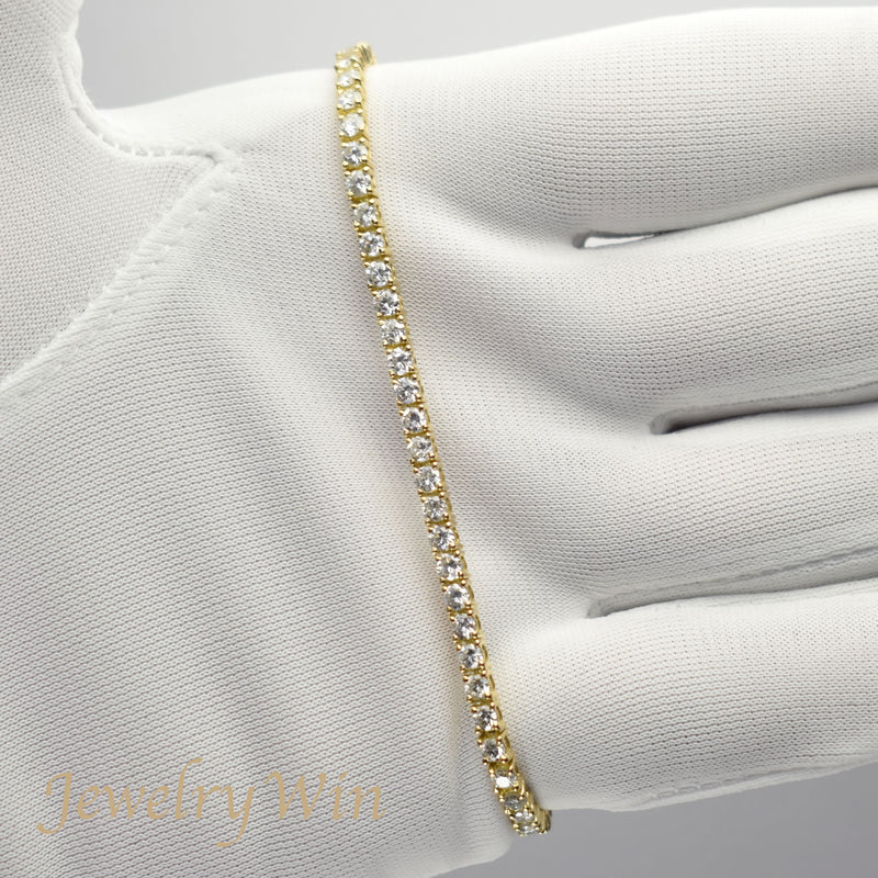 ダイヤモンドテニスブレスレット ストレート K18 幅2.7mm 18cm トータル3.00ct カラー:H〜I クラリティ:SI-1〜SI-2 カット:VG〜G ※ダイヤモンドのグレードは目安となります※
