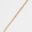 ダイヤモンドテニス ブレスレット ストレート K18枠 幅約2.7mm 18cm トータル3.01ct カラー:G〜H クラリティ:VS-2〜SI-1 カット:VG ※ダイヤモンドのグレードは目安となります※