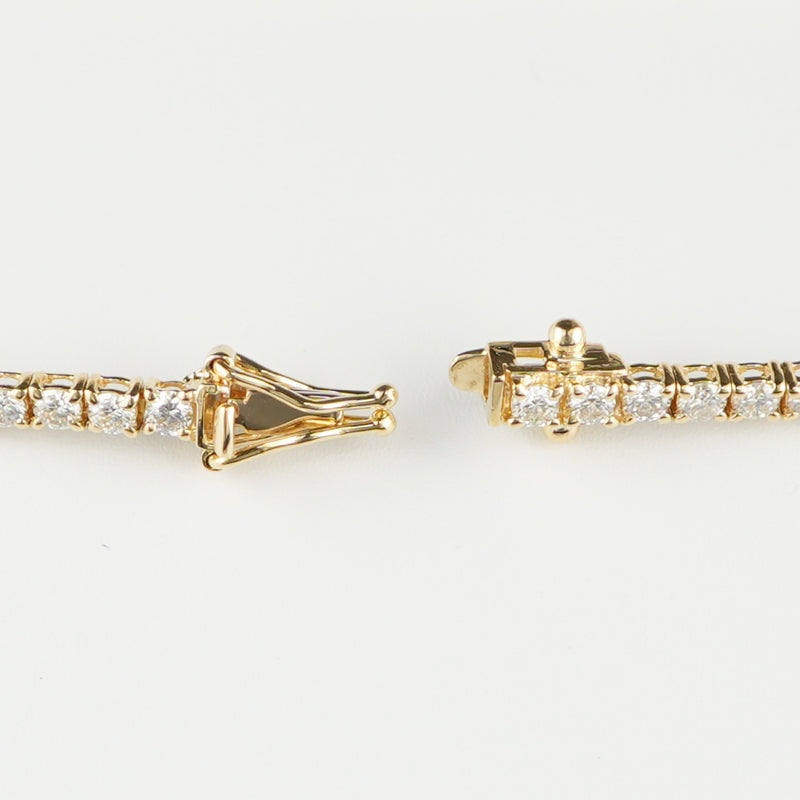 ダイヤモンドテニスブレスレット ストレート K18 幅2.7mm 18cm トータル3.08ct カラー:G〜H クラリティ:VS-2〜SI-1 カット:VG ※ダイヤモンドのグレードは目安となります※