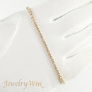 ダイヤモンドテニスブレスレット ストレート K18枠 幅2.7mm 18cm トータル3.08ct カラー:G〜H クラリティ:VS-2〜SI-1 カット:VG ※ダイヤモンドのグレードは目安となります※