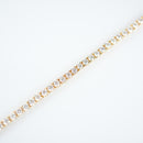 ダイヤモンドテニスブレスレット ストレート K18枠 幅2.7mm 19cm トータル3.21ct カラー:G〜H クラリティ:VS-2〜SI-1 カット:VG ※ダイヤモンドのグレードは目安となります※