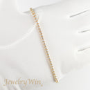 ダイヤモンドテニスブレスレット ストレート K18枠 幅2.7mm 20cm トータル3.06ct カラー:G〜H クラリティ:VS-2〜SI-2 カット:VG ※ダイヤモンドのグレードは目安となります※