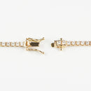 ダイヤモンドテニスネックレス ストレート K18枠 幅2.7mm 50cm トータル5.57ct カラー:F〜G クラリティ:VS-2〜SI-2 カット:EX〜VG ※ダイヤモンドのグレードは目安となります※