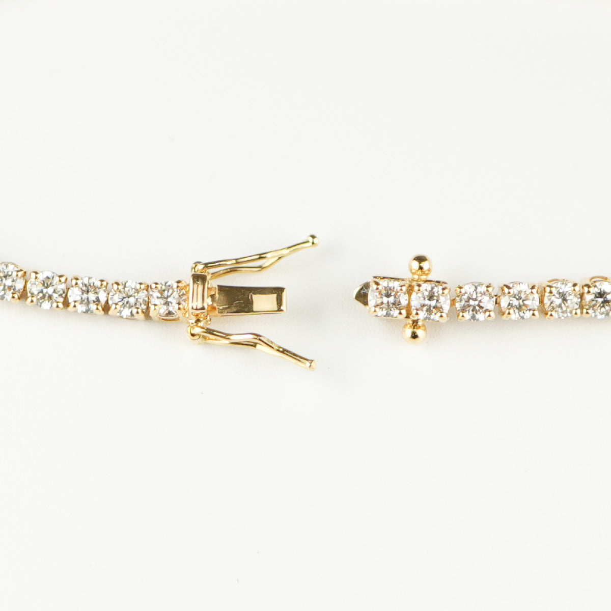 K18 ダイヤ入 テニスブレスレット 2.90ct ダイヤモンドテニスブレスレット ストレート K18枠 幅2.9mm 18cm