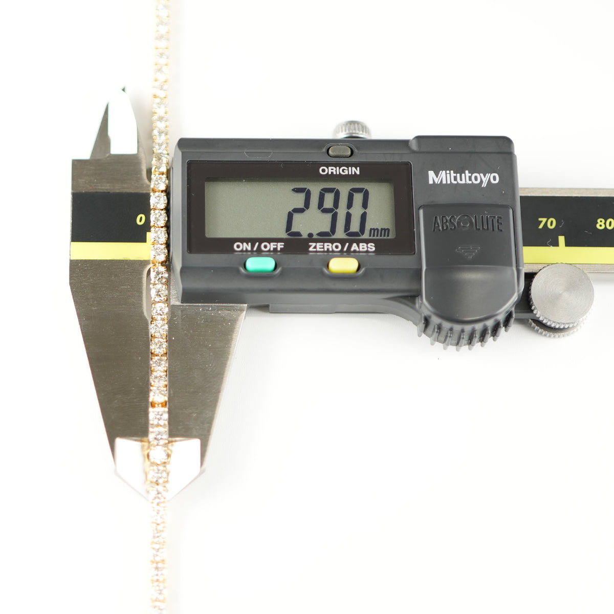 K18 ダイヤ入 テニスブレスレット 2.90ct ダイヤモンドテニスブレスレット ストレート K18枠 幅2.9mm 18cm