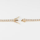 ダイヤモンドテニス ネックレス ストレート K18枠 幅約3.0mm 45cm トータル10.00ct カラー:H〜I クラリティ:VS-2〜SI-2 カット:VG〜G ※ダイヤモンドのグレードは目安となります※