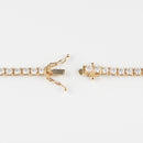 ダイヤモンドテニス ネックレス ストレート K18枠 幅約3.0mm 45cm トータル10.10ct カラー:G〜H クラリティ:VS-2〜SI-1 カット:VG ※ダイヤモンドのグレードは目安となります※