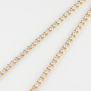 ダイヤモンドテニス ネックレス ストレート K18枠 幅約3.0mm 50cm トータル10.01ct カラー:G〜H クラリティ:VS-2〜SI-1 カット:VG ※ダイヤモンドのグレードは目安となります※