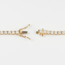 ダイヤモンドテニス ネックレス ストレート K18枠 幅約3.0mm 50cm トータル10.01ct カラー:G〜H クラリティ:VS-2〜SI-1 カット:VG ※ダイヤモンドのグレードは目安となります※