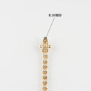 ダイヤモンドテニス ネックレス ストレート K18枠 幅約3.0mm 50cm トータル10.01ct カラー:G〜H クラリティ:VS-2〜SI-1 カット:VG ※ダイヤモンドのグレードは目安となります※