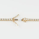 ダイヤモンドテニス ネックレス ストレート K18枠 幅約3.0mm 50cm トータル10.10ct カラー:G〜H クラリティ:VS-2〜SI-2 カット:VG ※ダイヤモンドのグレードは目安となります※