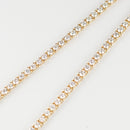 ダイヤモンドテニス ネックレス ストレート K18枠 幅約3.0mm 50cm トータル10.31ct カラー:G〜H クラリティ:VS-2〜SI-2 カット:VG〜G ※ダイヤモンドのグレードは目安となります※