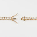 ダイヤモンドテニス ネックレス ストレート K18枠 幅約3.3mm 53cm トータル15.17ct カラー:F～G クラリティ:VS-2〜SI-2 カット:VG ※ダイヤモンドのグレードは目安となります※