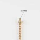 ダイヤモンドテニス ブレスレット ストレート K18枠 幅約3.4mm 18cm トータル5.03ct カラー:G〜H クラリティ:VS-2〜SI-1 カット:VG ※ダイヤモンドのグレードは目安となります※