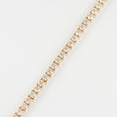 ダイヤモンドテニス ブレスレット ストレート K18枠 幅約3.4mm 20cm トータル5.01ct カラー:G〜H クラリティ:VS-2〜SI-2 カット:VG～G ※ダイヤモンドのグレードは目安となります※