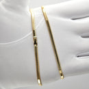 スネークチェーン ネックレス K18 幅3.5mm 45cm