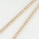 ダイヤモンドテニス ネックレス ストレート K18枠 幅約3.7mm 55cm トータル20.04ct カラー:G〜H クラリティ:SI-1〜SI-2 カット:VG ※ダイヤモンドのグレードは目安となります※