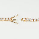 ダイヤモンドテニス ネックレス ストレート K18枠 幅約3.7mm 55cm トータル20.04ct カラー:G〜H クラリティ:SI-1〜SI-2 カット:VG ※ダイヤモンドのグレードは目安となります※