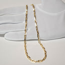 粗目小豆チェーン ネックレス K18 幅3.8mm 1.2φ 55cm