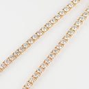 ダイヤモンドテニス ネックレス ストレート K18枠 幅約3.8mm 50cm トータル20.02ct カラー:G〜H クラリティ:VS-2〜SI-2 カット:VG ※ダイヤモンドのグレードは目安となります※