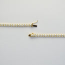 ダイヤモンドテニスネックレス ストレート K18枠 幅3.0mm 45cm トータル10.00ct カラー:G〜H クラリティ:SI-1〜SI-2 カット:VG〜G ※ダイヤモンドのグレードは目安となります※