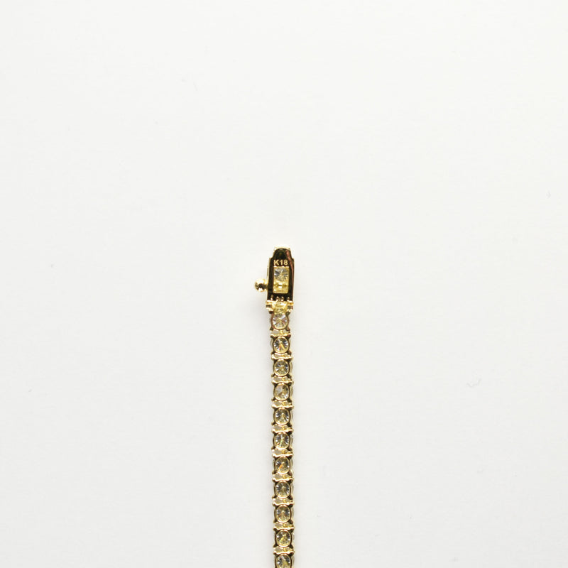 ダイヤモンドテニスネックレス ストレート K18枠 幅3.0mm 45cm トータル10.00ct カラー:G〜H クラリティ:VS-1〜SI-2 カット:VG〜G ※ダイヤモンドのグレードは目安となります※