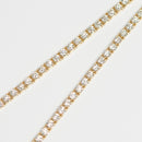 ダイヤモンドテニスネックレス ストレート K18枠 幅3.0mm 45cm トータル10.27ct カラー:G〜H クラリティ:VS-2〜SI-2 カット:VG ※ダイヤモンドのグレードは目安となります※