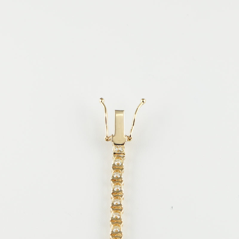 ダイヤモンドテニスネックレス ストレート K18枠 幅3.0mm 45cm トータル10.27ct カラー:G〜H クラリティ:VS-2〜SI-2 カット:VG ※ダイヤモンドのグレードは目安となります※