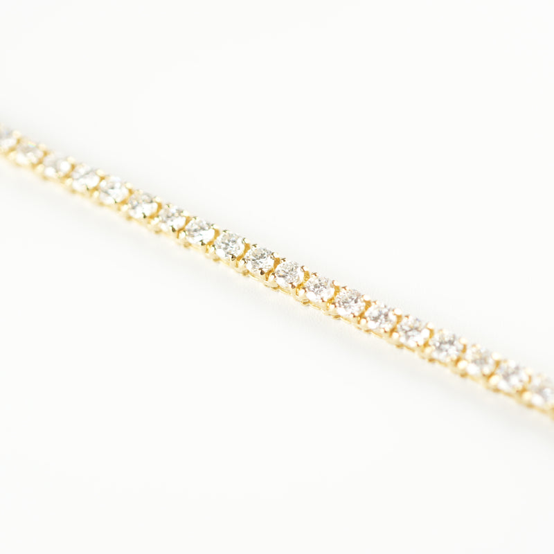ダイヤモンドテニスネックレス ストレート K18枠 幅3.0mm 45cm トータル10.62ct カラー:G〜H クラリティ:SI-1〜SI-2 カット:VG〜G ※ダイヤモンドのグレードは目安となります※