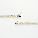 ダイヤモンドテニスネックレス ストレート K18枠 幅3.0mm 50cm トータル10.00ct カラー:G〜H クラリティ:SI-1〜SI-2 カット:VG〜G ※ダイヤモンドのグレードは目安となります※