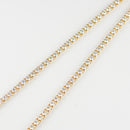 ダイヤモンドテニスネックレス ストレート K18枠 幅3.0mm 50cm トータル10.09ct カラー:G〜H クラリティ:VS-2〜SI-2 カット:VG ※ダイヤモンドのグレードは目安となります※