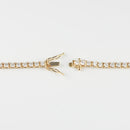 ダイヤモンドテニスネックレス ストレート K18枠 幅3.0mm 50cm トータル10.09ct カラー:G〜H クラリティ:VS-2〜SI-2 カット:VG ※ダイヤモンドのグレードは目安となります※