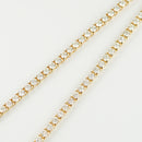 ダイヤモンドテニス ネックレス ストレート K18枠 幅約3.0mm 50cm トータル10.19ct カラー:G〜H クラリティ:VS-2〜SI-2 カット:VG〜G ※ダイヤモンドのグレードは目安となります※