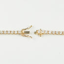 ダイヤモンドテニス ネックレス ストレート K18枠 幅約3.0mm 50cm トータル10.19ct カラー:G〜H クラリティ:VS-2〜SI-2 カット:VG〜G ※ダイヤモンドのグレードは目安となります※