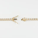 ダイヤモンドテニスネックレス ストレート K18枠 幅3.0mm 50cm トータル10.42ct カラー:F〜G クラリティ:VS-2〜SI-1 カット:VG ※ダイヤモンドのグレードは目安となります※