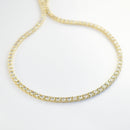 ダイヤモンドテニスネックレス ストレート K18枠 幅3.0mm 50cm トータル11.00ct カラー:H〜J クラリティ:SI-1〜I-1 カット:VG〜G ※ダイヤモンドのグレードは目安となります※