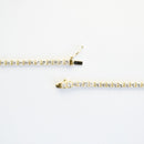 ダイヤモンドテニスネックレス ストレート K18枠 幅3.0mm 50cm トータル11.00ct カラー:H〜J クラリティ:SI-1〜I-1 カット:VG〜G ※ダイヤモンドのグレードは目安となります※