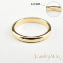 リング 甲丸リング K18 幅3.0mm