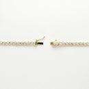 ダイヤモンドテニスネックレス ストレート K18枠 幅3.1mm 45cm トータル10.00ct カラー:G〜H クラリティ:VS-1〜SI-2 カット:VG〜G ※ダイヤモンドのグレードは目安となります※