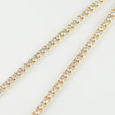 ダイヤモンドテニスネックレス ストレート K18枠 幅3.1mm 45cm トータル10.04ct カラー:G〜H クラリティ:VS-2〜SI-1 カット:VG ※ダイヤモンドのグレードは目安となります※