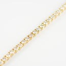 ダイヤモンドテニスブレスレット ストレート K18枠 幅3.3mm 18cm トータル5.01ct カラー:G〜H クラリティ:VS-2〜SI-2 カット:VG〜G ※ダイヤモンドのグレードは目安となります※