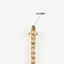 ダイヤモンドテニスブレスレット ストレート K18枠 幅3.3mm 18cm トータル5.01ct カラー:G〜H クラリティ:VS-2〜SI-2 カット:VG〜G ※ダイヤモンドのグレードは目安となります※